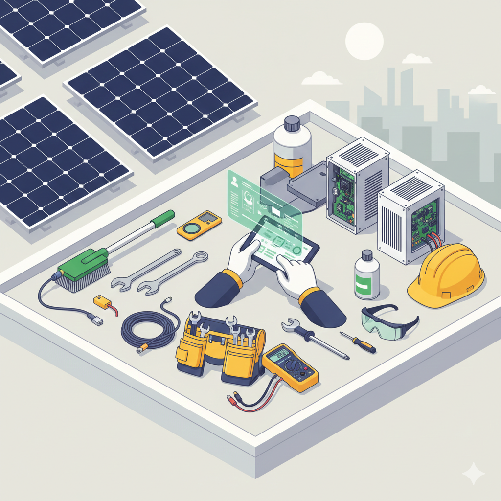 Solar Maintenance Tools and Graphics